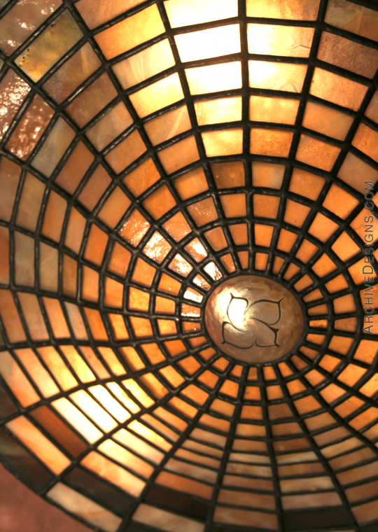 Exquisitely made leaded glass on bottom of chandelier