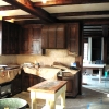 Hood in kitchen under construction in Orcas Island, Washington, by Archive Designs.