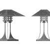 Secessionist Inspired Table Lamp in Copper and Steel by Archive Designs